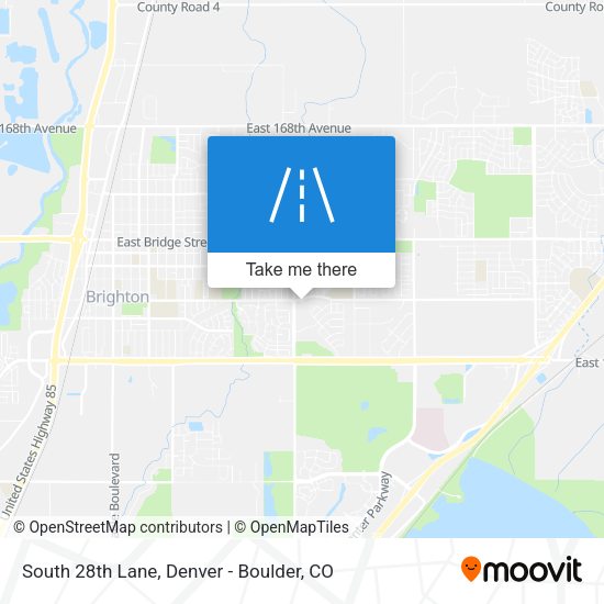 South 28th Lane map