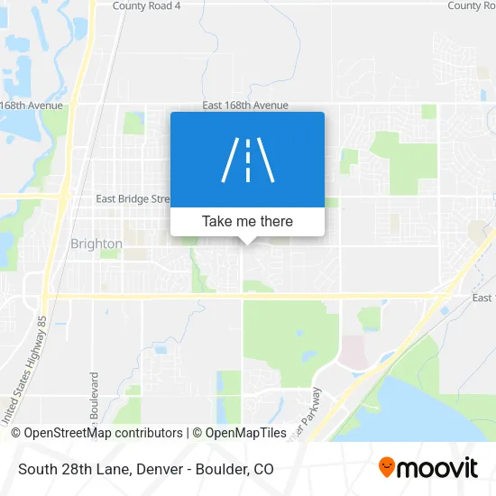 South 28th Lane map