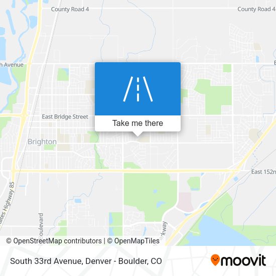South 33rd Avenue map