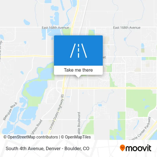 South 4th Avenue map