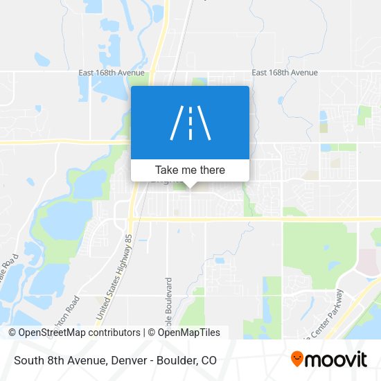 South 8th Avenue map