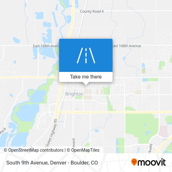 South 9th Avenue map
