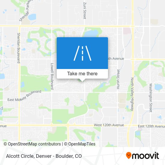 Alcott Circle map