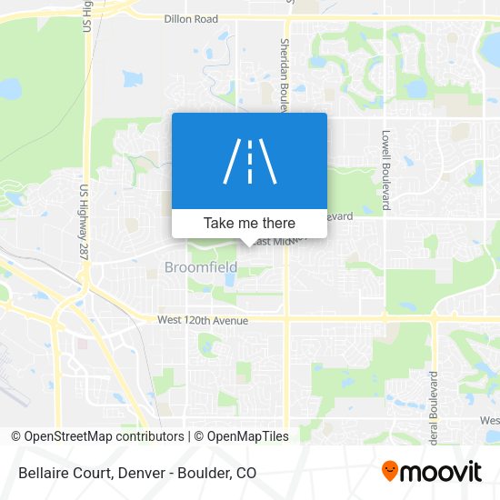 Bellaire Court map