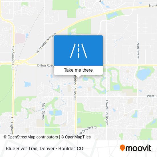 Blue River Trail map