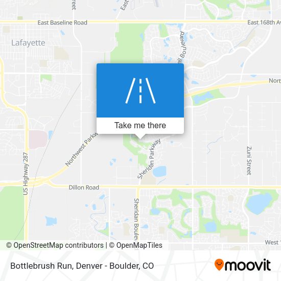 Bottlebrush Run map