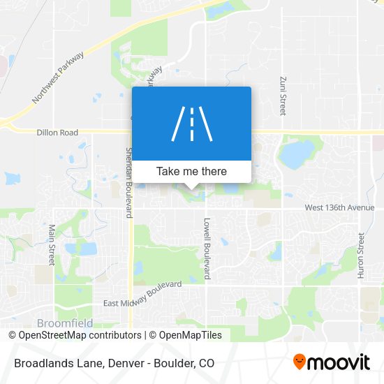 Broadlands Lane map