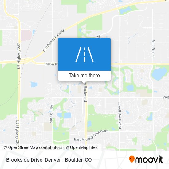 Brookside Drive map