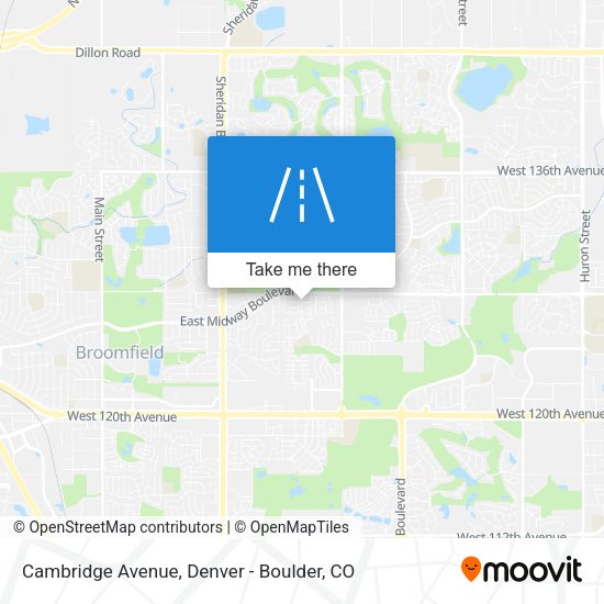 Mapa de Cambridge Avenue