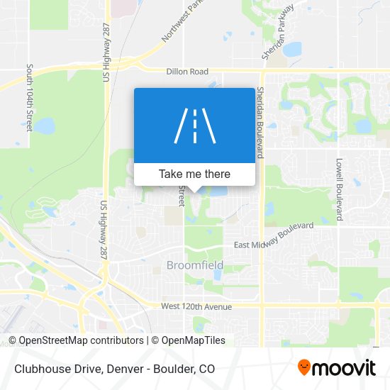 Clubhouse Drive map