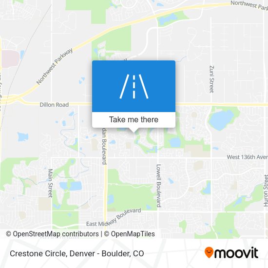 Crestone Circle map