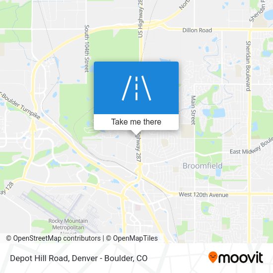 Depot Hill Road map