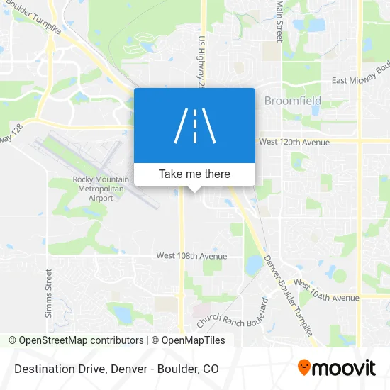 Destination Drive map