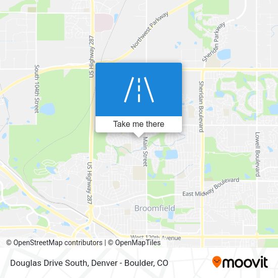 Douglas Drive South map