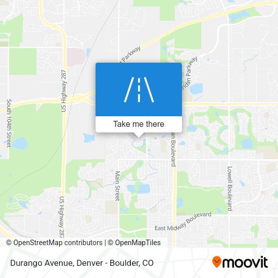 Durango Avenue map
