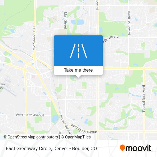 East Greenway Circle map
