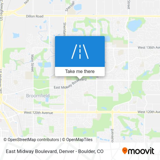 Mapa de East Midway Boulevard