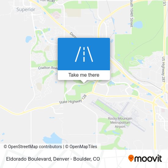 Eldorado Boulevard map