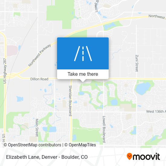 Elizabeth Lane map