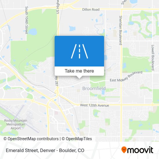 Emerald Street map