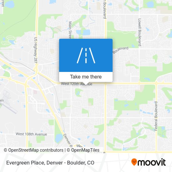 Evergreen Place map