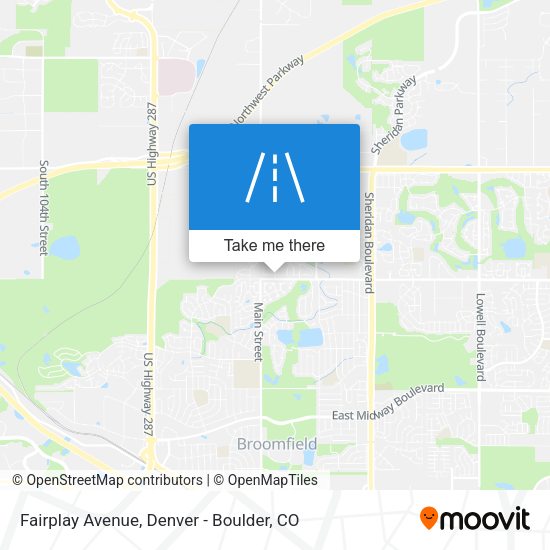 Fairplay Avenue map