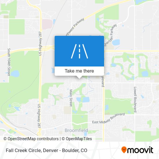 Fall Creek Circle map