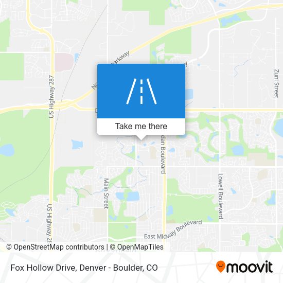 Fox Hollow Drive map