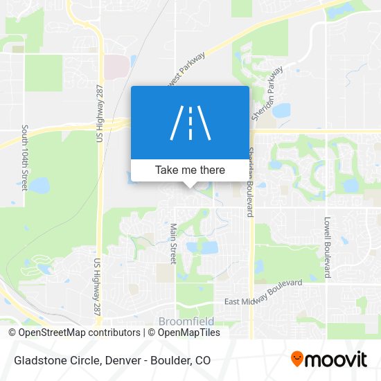 Gladstone Circle map