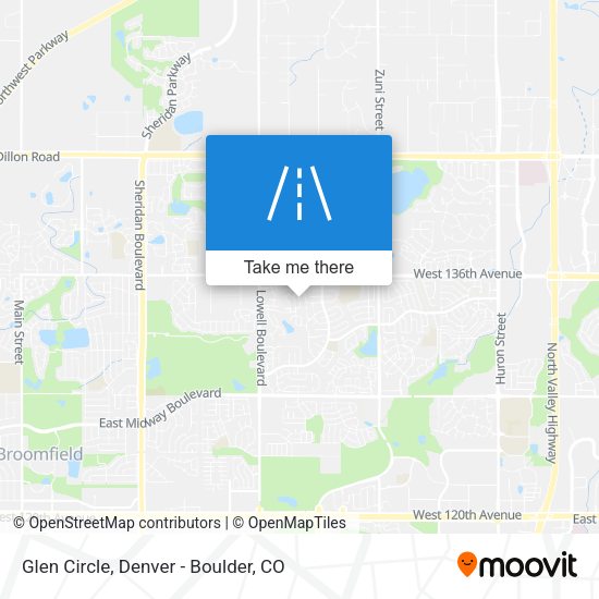 Mapa de Glen Circle
