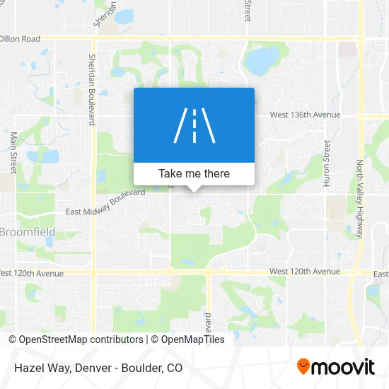 Hazel Way map