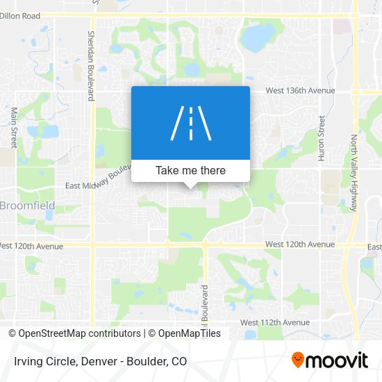 Irving Circle map