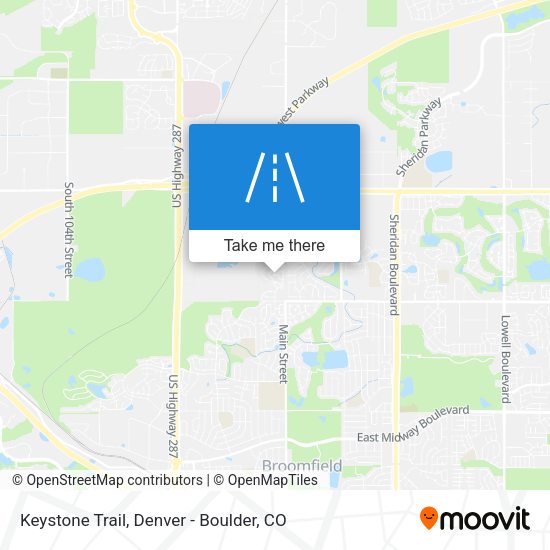Mapa de Keystone Trail