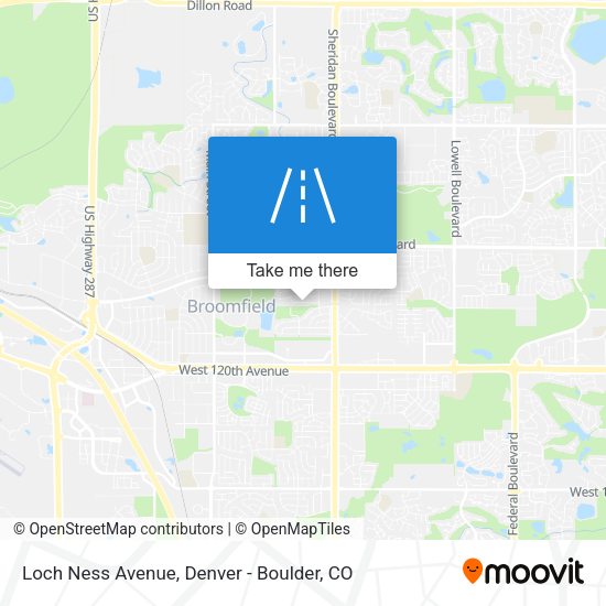 Loch Ness Avenue map