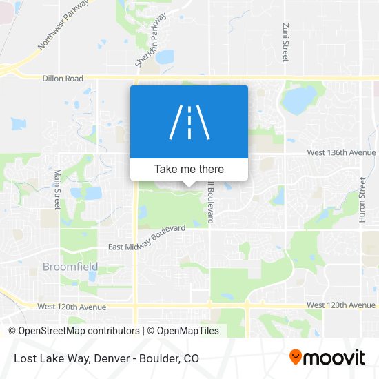 Lost Lake Way map