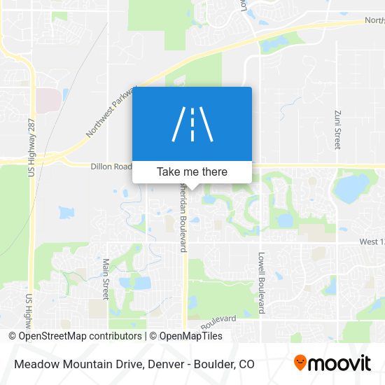 Meadow Mountain Drive map