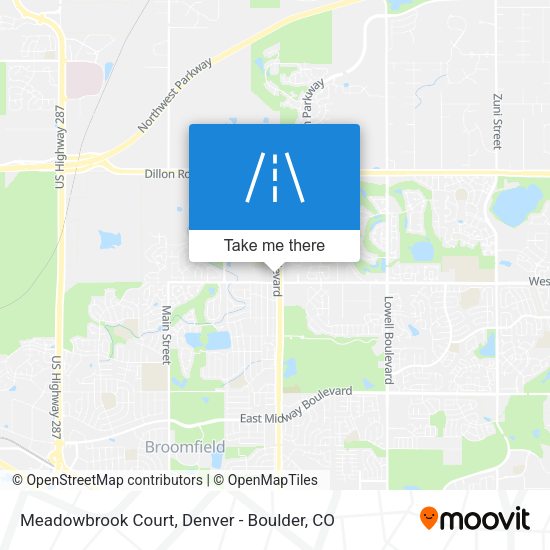 Mapa de Meadowbrook Court