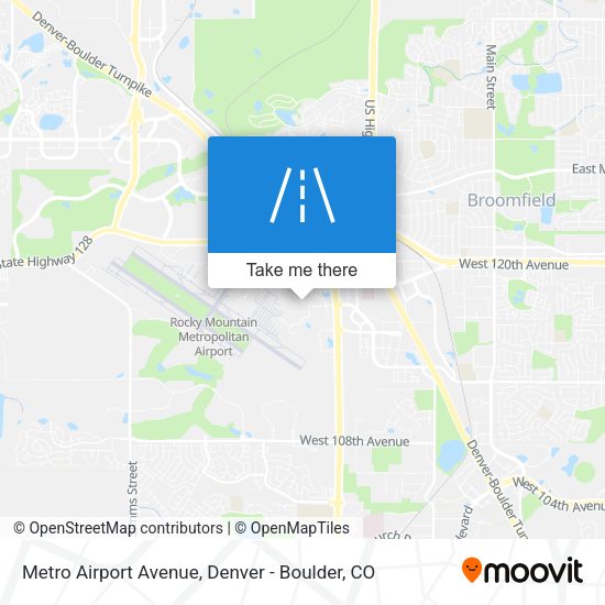 Metro Airport Avenue map