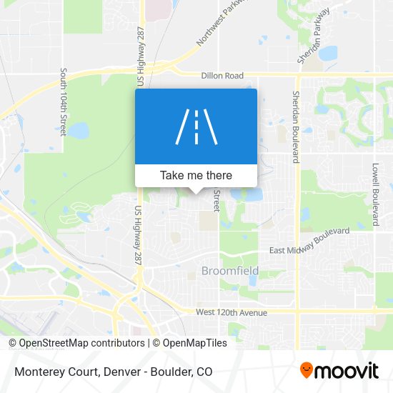 Monterey Court map