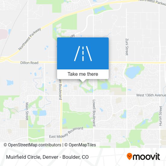 Muirfield Circle map