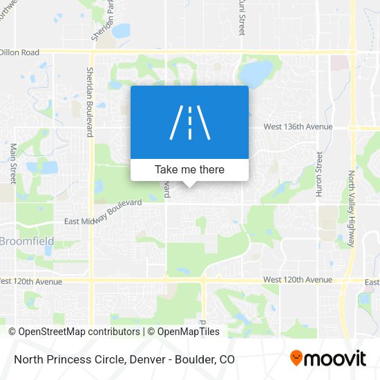 North Princess Circle map