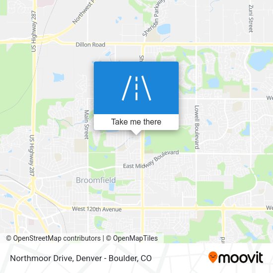 Mapa de Northmoor Drive