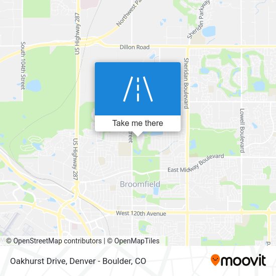 Oakhurst Drive map