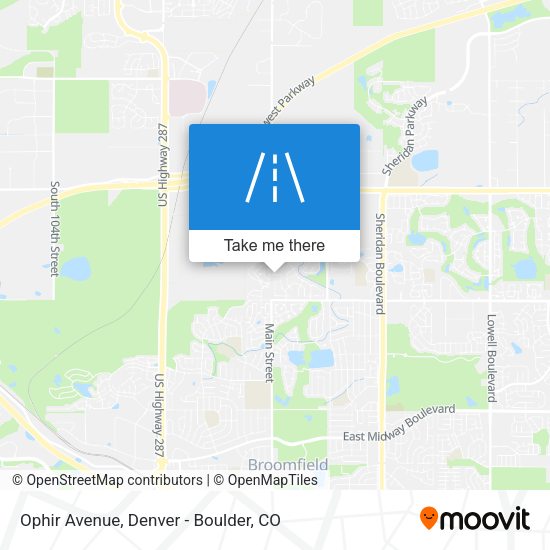 Mapa de Ophir Avenue