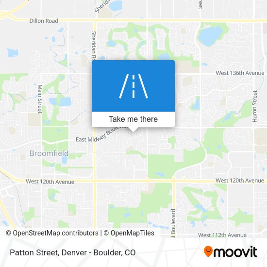 Patton Street map
