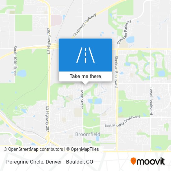 Peregrine Circle map