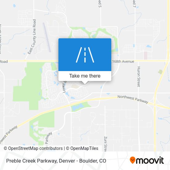 Preble Creek Parkway map