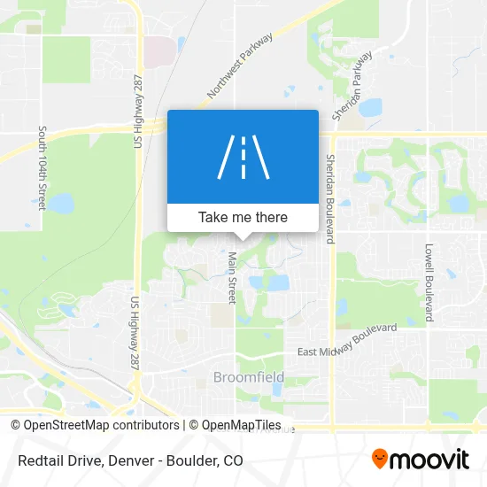 Redtail Drive map