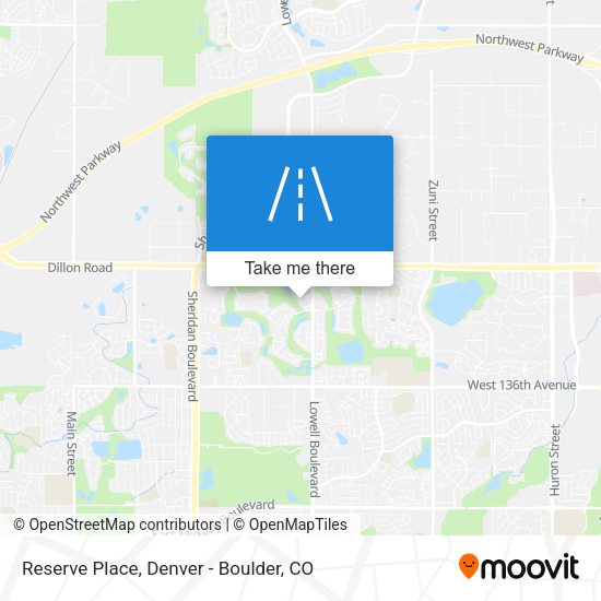 Reserve Place map