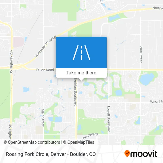 Roaring Fork Circle map